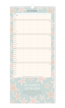 Familienplaner 2024 "Meer Zeit für uns"